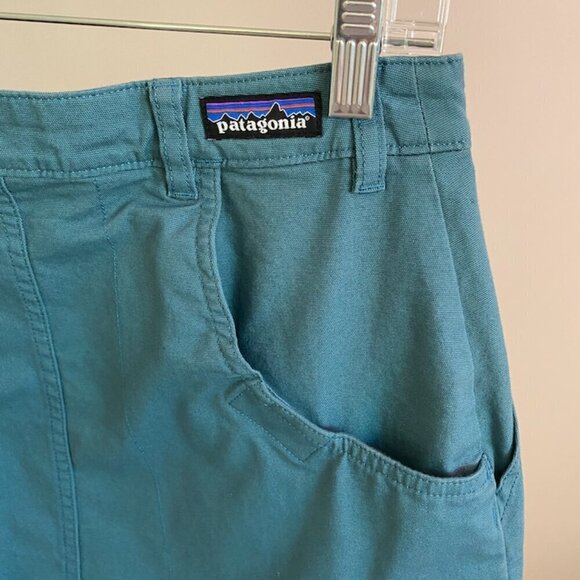 Patagonia 100% Cotton, Teal Mini Skirt, Canvas Gorpcore Outdoor Athleisure​​​​​ - Picture 3 of 11